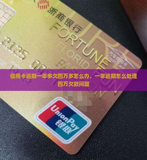 信用卡逾期一年多欠四万多怎么办，一年逾期怎么处理四万欠款问题