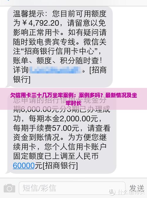 欠信用卡三十几万坐牢案例：案例多吗？最新情况及坐牢时长