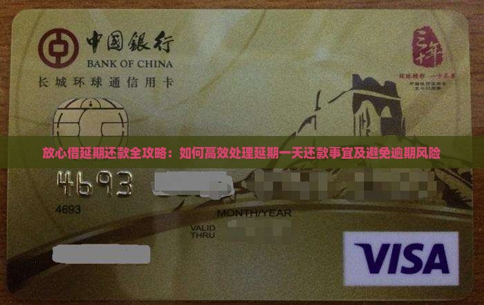 放心借延期还款全攻略：如何高效处理延期一天还款事宜及避免逾期风险