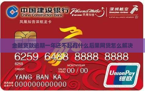 金融贷款逾期一年还不起有什么后果网贷怎么解决
