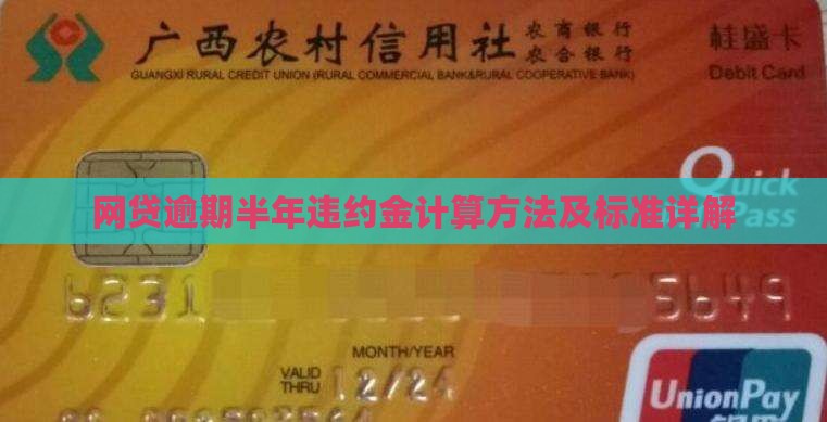 网贷逾期半年违约金计算方法及标准详解