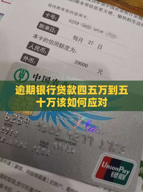 逾期银行贷款四五万到五十万该如何应对