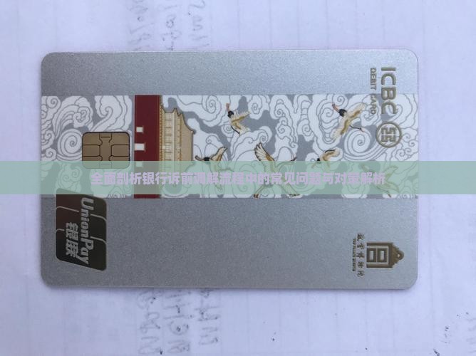 全面剖析银行诉前调解流程中的常见问题与对策解析