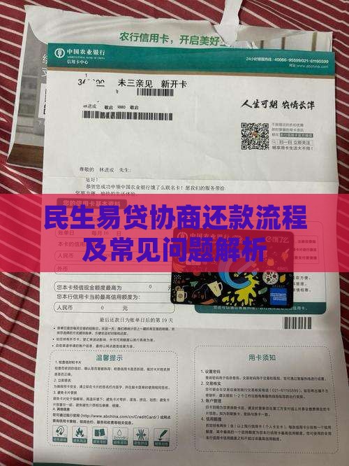 民生易贷协商还款流程及常见问题解析