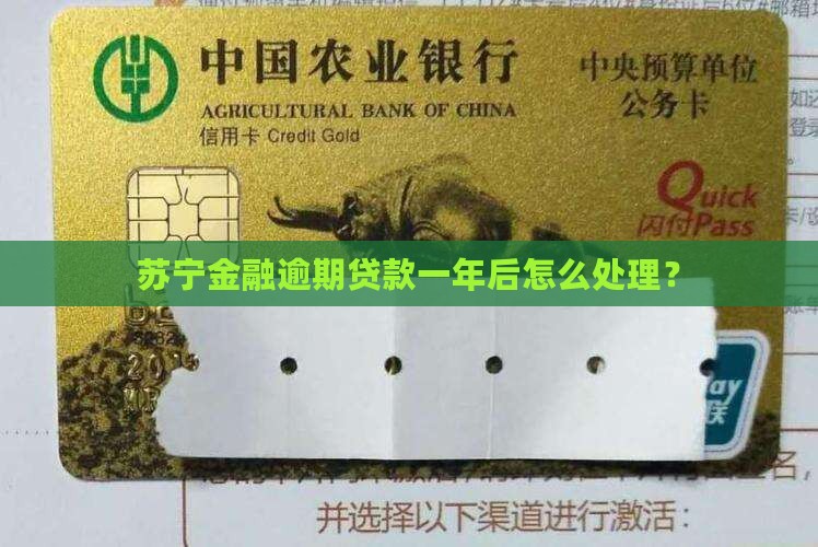 苏宁金融逾期贷款一年后怎么处理? 苏宁金融逾期贷款一年后怎么处理?