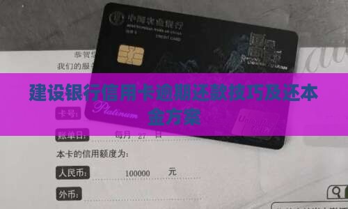 建设银行信用卡逾期还款技巧及还本金方案