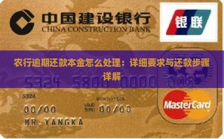 农行逾期还款本金怎么处理：详细要求与还款步骤详解