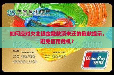 如何应对欠北银金融款项未还的催款提示，避免信用危机？