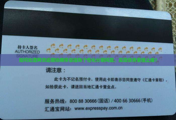 如何处理网贷逾期协商停息挂账个性化分期问题，实现债务重组止痛？