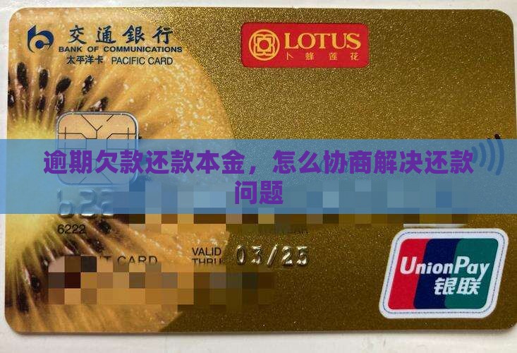 逾期欠款还款本金，怎么协商解决还款问题