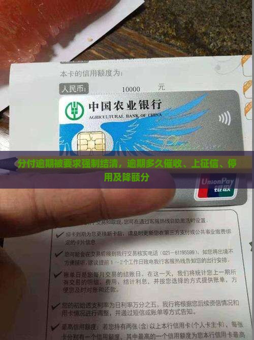 分付逾期被要求强制结清，逾期多久催收、上征信、停用及降额分
