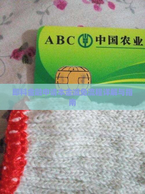 即科金融申请本金减免流程详解与指南