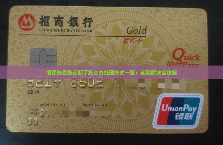 博民快易贷逾期了怎么办处理方式一览：逾期解决全攻略