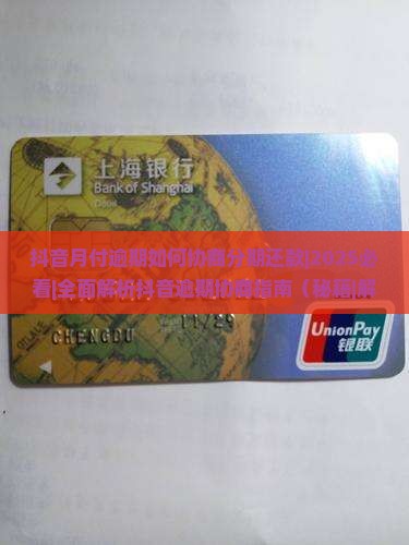 抖音月付逾期如何协商分期还款