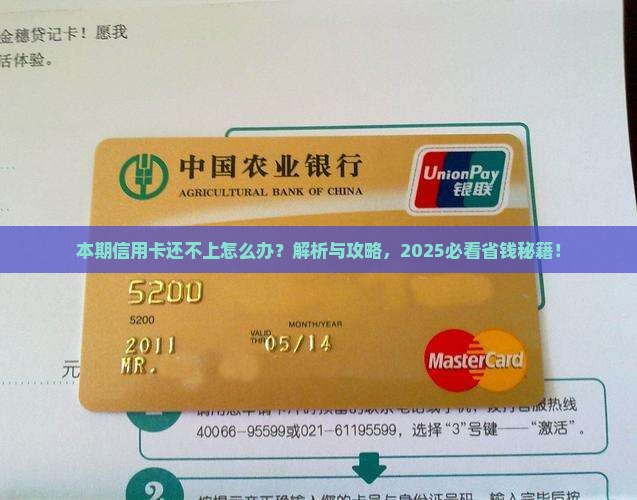 本期信用卡还不上怎么办