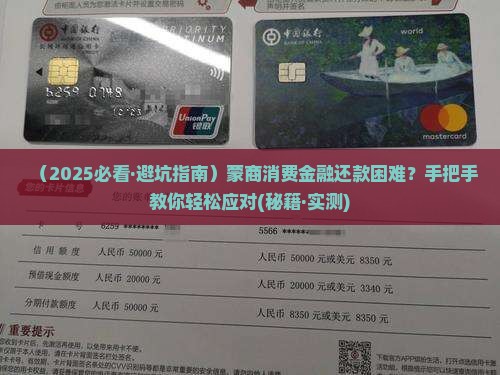 蒙商消费金融还款困难问题