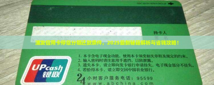 浦发如何协商停息分期还款条件