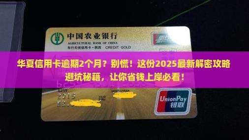 华夏信用卡逾期2个月了怎么办