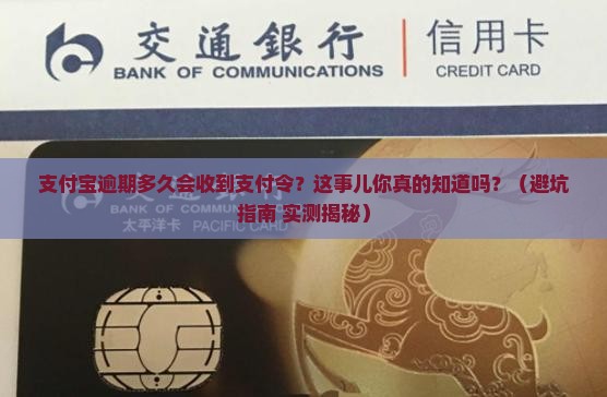 支付宝逾期多久会收到支付令