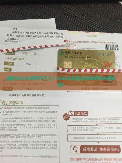 信用卡欠10多万还不上怎么办