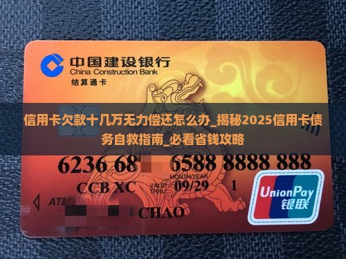 信用卡欠款十几万无力偿还怎么办