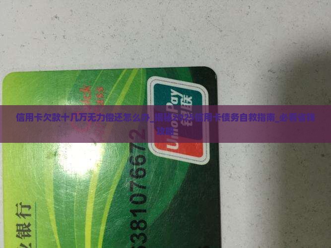 信用卡欠款十几万无力偿还怎么办