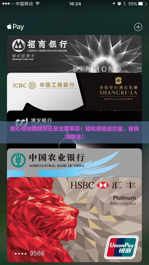 放心借协商提前还款注意事项