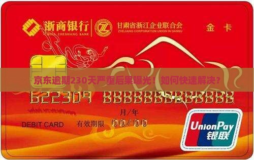 京东白条逾期230天