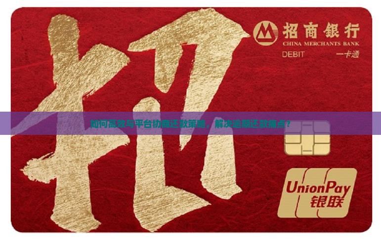 如何高效与平台协商还款策略，解决逾期还款痛点？