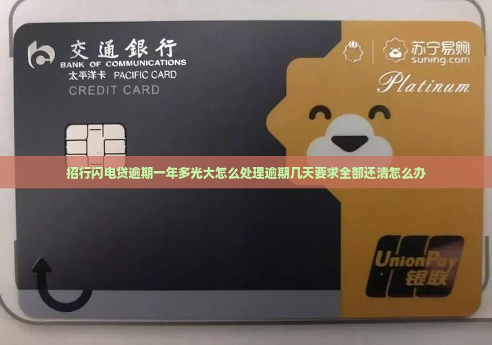 招行闪电贷逾期一年多光大怎么处理逾期几天要求全部还清怎么办