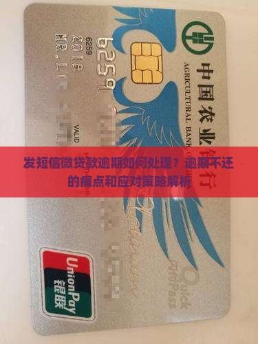 发短信微贷款逾期如何处理？逾期不还的痛点和应对策略解析