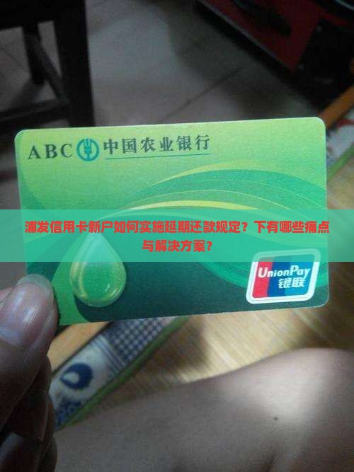 浦发信用卡新户如何实施延期还款规定？下有哪些痛点与解决方案？