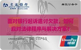 面对银行起诉追讨欠款，如何应对法律程序与解决方案？