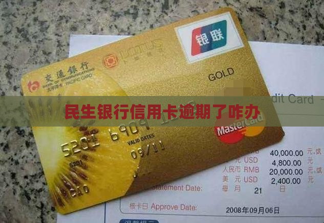 民生银行信用卡逾期了咋办