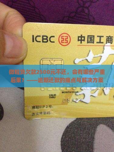 微粒贷欠款2500元不还，会有哪些严重后果？——逾期还款的痛点与解决方案探讨
