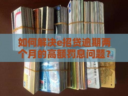如何解决e招贷逾期两个月的高额罚息问题？