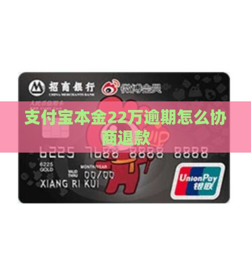 支付宝本金22万逾期怎么协商退款