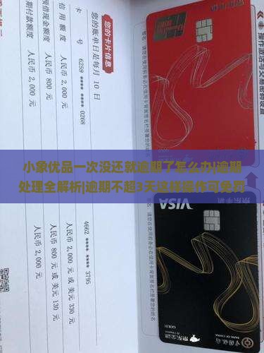 小象优品一次没还就逾期了怎么办