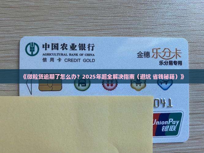 微粒贷贷款了还不上怎么办解决方法
