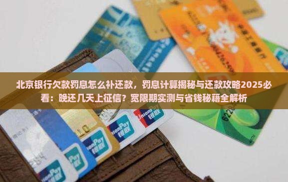 北京银行欠款罚息怎么补还款