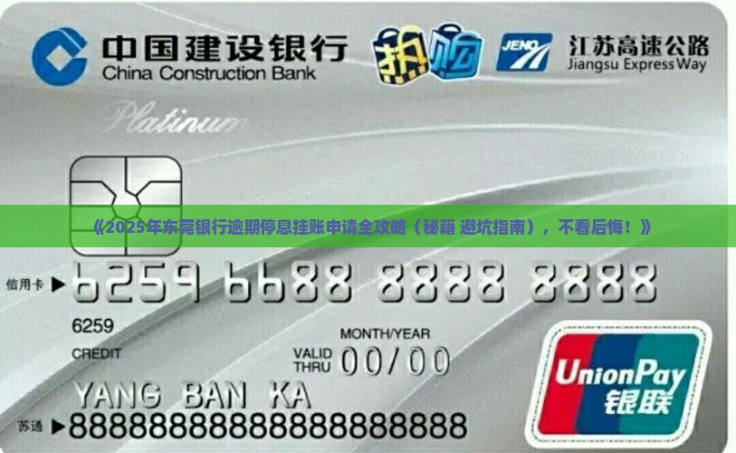 东莞银行逾期停息挂账申请的步骤是什么