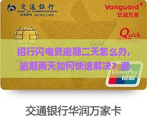 招行闪电贷逾期二天怎么办