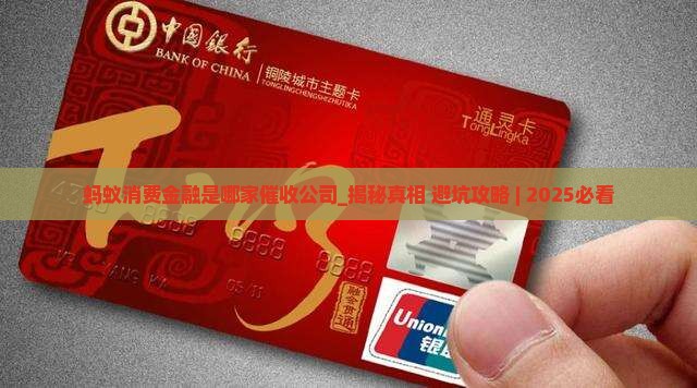 蚂蚁消费金融是哪家催收公司