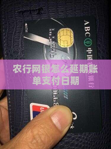 农行网银怎么延期账单支付日期