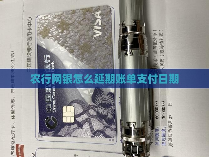 农行网银怎么延期账单支付日期