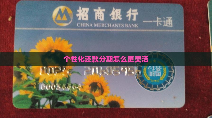个性化分期如何还款更加灵活