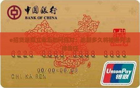 e招贷逾期立案后如何应对：逾期多久将被追究法律责任