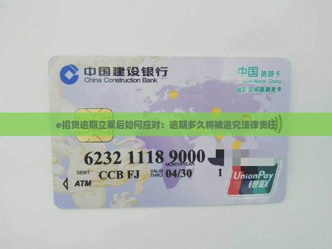 e招贷逾期立案后如何应对：逾期多久将被追究法律责任