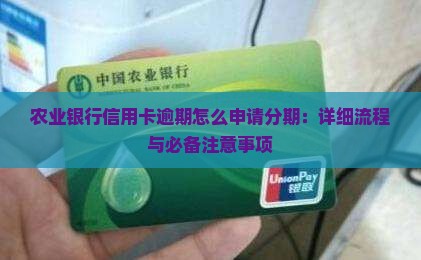 农业银行信用卡逾期怎么申请分期：详细流程与必备注意事项