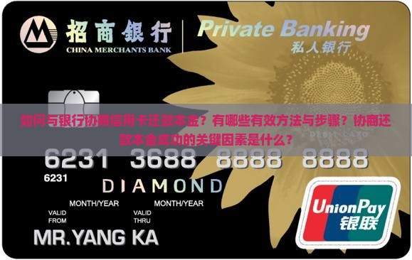 如何与银行协商信用卡还款本金？有哪些有效方法与步骤？协商还款本金成功的关键因素是什么？